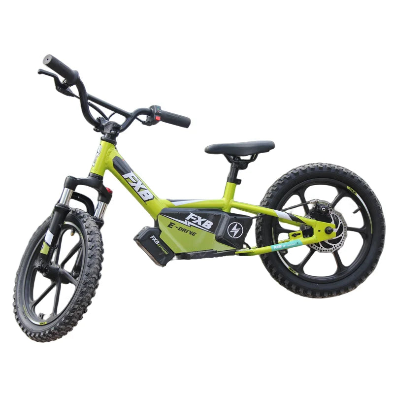 HKM-411539 36V Brushless 350W 16-Inch Electric Balance Bike for Kids, Removable Battery, Adjustable Saddle, Disc Brake