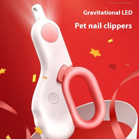 HKM-4116285 Pet LED Cat Nail Scissors - Comfortable Grip, Durable ABS/ Stainless Steel, 15cm & Mini 10cm Options