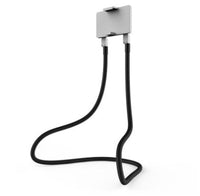 HKM-411987 Versatile Black Neck Bracket: Multi-Function Mobile Phone Support with Selfie Stick Feature