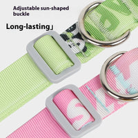 HKM-4120253 Cartoon Gradient Adjustable Dog Collar with Panda Design in Multiple Sizes