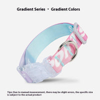 HKM-4120253 Cartoon Gradient Adjustable Dog Collar with Panda Design in Multiple Sizes