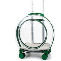 HKM-4120509 Transparent Space Capsule Pet Trolley Bag - Geometric Pattern, Medium Hard Material, 7.5kg Capacity