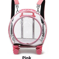 HKM-4120509 Transparent Space Capsule Pet Trolley Bag - Geometric Pattern, Medium Hard Material, 7.5kg Capacity