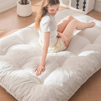 HKM-412115 Zero Pressure Sponge Mattress in Beige and Gray, Flannel, 200x135cm & 200x150cm