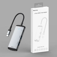 HKM-412179 High-Speed 4-in-1 USB-C Docking Station with Audio Jack and USB Hub for Laptops