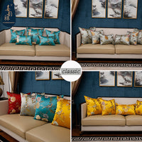HKM-412179 Modern Chinese Landscape Jacquard Pillowcase in Various Colors and Sizes