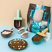 HKM-4122045 Multi-Functional Pet Feeding Spoon and Snack Bag Set - Includes Can Spoon, Available in Various Colors