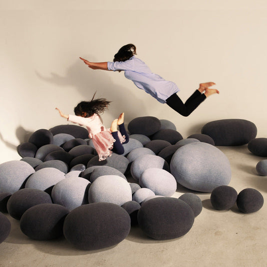 HKM-412243 Multifunctional Simulation Pebble Lazy Sofa Cushion - Soft and Modern Design in Various Colors