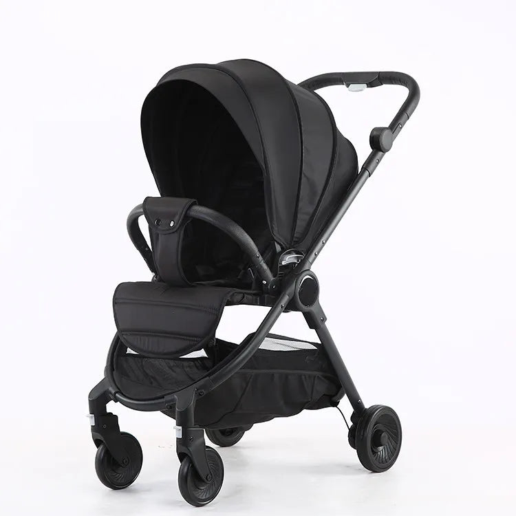 HKM-412307 Convertible Baby Stroller with Dual Direction Push, Reclining Seats, and Large Storage Basket