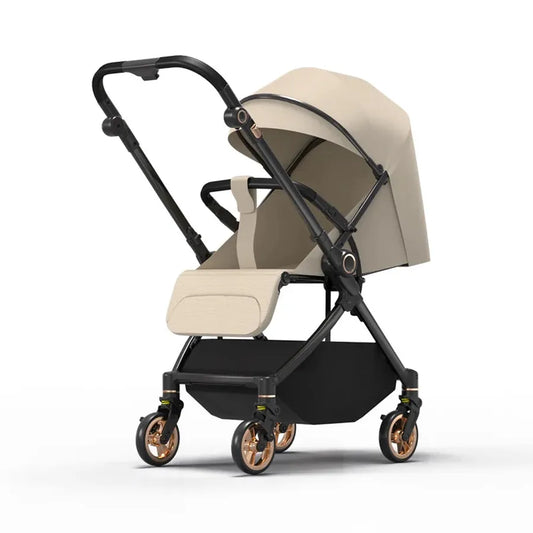 HKM-412307 Convertible Baby Stroller with Dual Direction Push, Reclining Seats, and Large Storage Basket