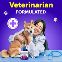 HKM-4124093 Chewable Dog Multivitamin with Glucosamine - 20-in-1 Joint Support, Immune Health, Skin & Coat Care, 120 Chews
