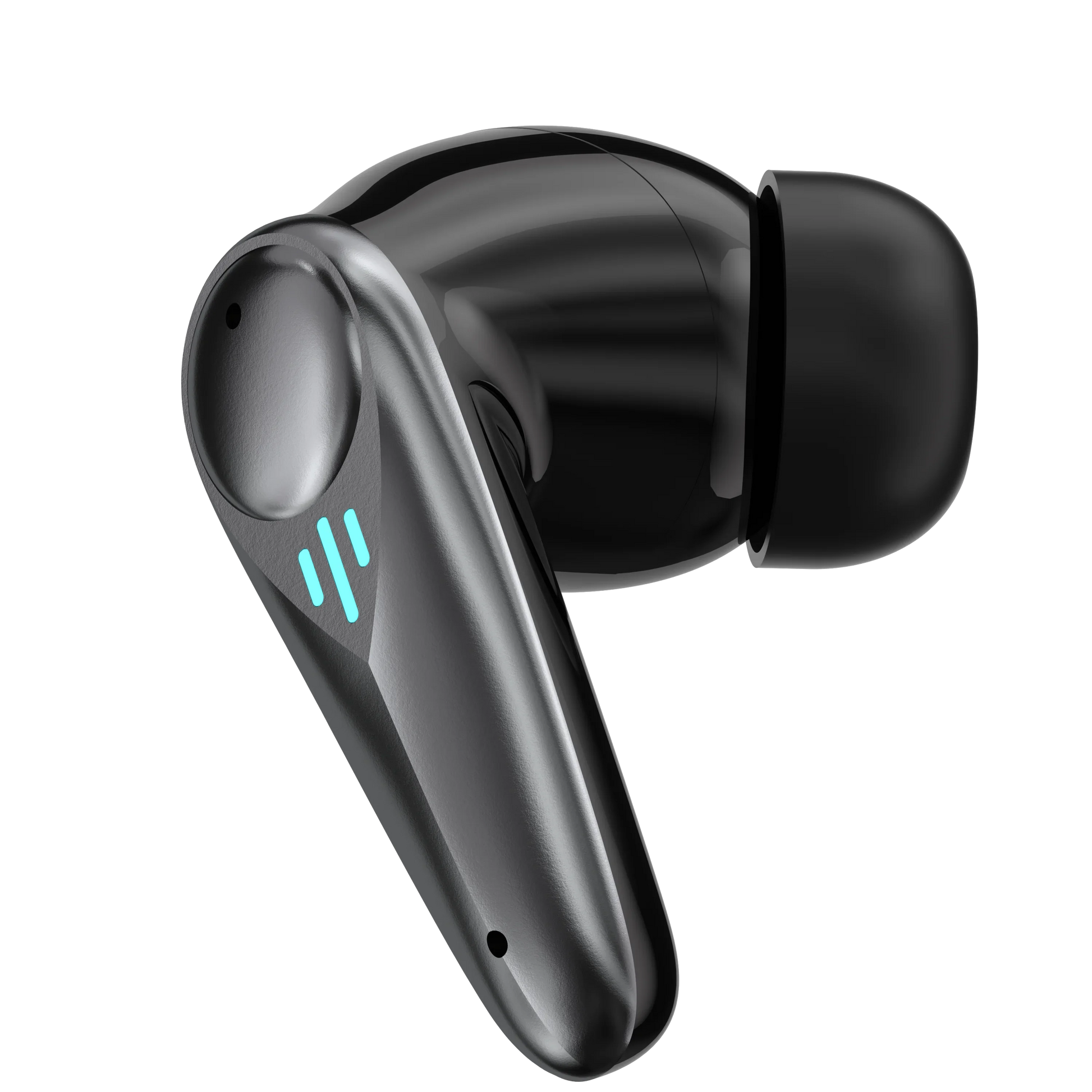 HKM-412435 YX37 TWS Bluetooth Earphones with ENC and ANC, In-Ear Gaming Earphones with No Latency Delay and LED Battery Indicator