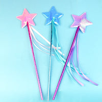 HKM-4124861 Five-Pointed Star Tassel Cat Teaser Toy in Pink, White, Blue, and Purple