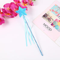 HKM-4124861 Five-Pointed Star Tassel Cat Teaser Toy in Pink, White, Blue, and Purple