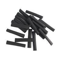 HKM-412499 Black Heat Shrink Tube Kit - Flame Retardant, Waterproof, 2:1 Ratio Polyolefin, for Cables and USB Connections