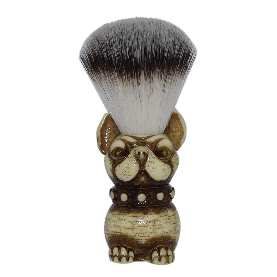 HKM-412499 Soft Hair Beard Cleansing Brush with Nylon Bristles and Wooden Handle - Comfort Home Care for Men