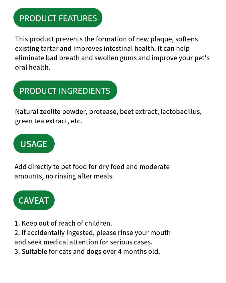 HKM-4125885 Edible Seaweed Tooth Cleaning Powder for Fresh Breath - 100g