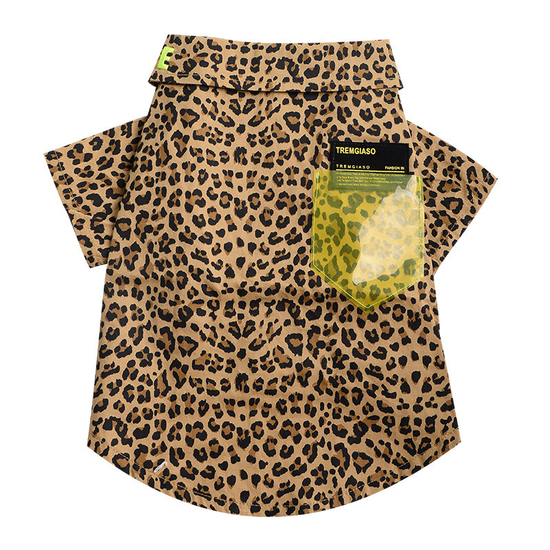 HKM-4126397 Cute Striped Cotton Shirt for Small Dogs - School Uniform Style, Multiple Sizes Available
