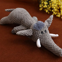 HKM-4126653 Indestructible Dog Chew Toy for Heavy Chewers - Plush Rope Squeaky Toy with Teeth Cleaning Features