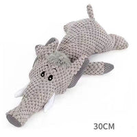 HKM-4126653 Indestructible Dog Chew Toy for Heavy Chewers - Plush Rope Squeaky Toy with Teeth Cleaning Features