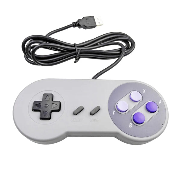 HKM-412691 SNES Classic USB Game Controller for Windows PC and Mac – Retro Gamepad for Nostalgic Gaming Experience