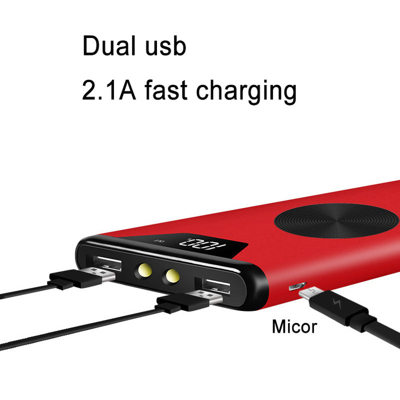 HKM-412819 20000 mAh Wireless Charging Power Bank with Metal Housing and 5W Output