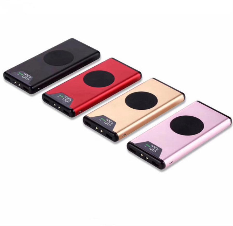 HKM-412819 20000 mAh Wireless Charging Power Bank with Metal Housing and 5W Output