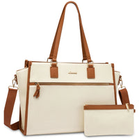 HKM-412819 Fashionable Leather Tote Bags Set for 15.6 Inch Laptops - Ideal for Office, Business, and Travel