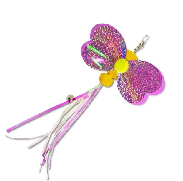HKM-4128829 Insect Series Cat Toy Replacement Head - Butterfly, Bee, Dragonfly, Ladybug Fur Chewing Toy