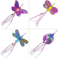 HKM-4128829 Insect Series Cat Toy Replacement Head - Butterfly, Bee, Dragonfly, Ladybug Fur Chewing Toy