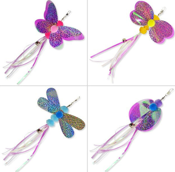 HKM-4128829 Insect Series Cat Toy Replacement Head - Butterfly, Bee, Dragonfly, Ladybug Fur Chewing Toy