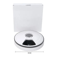 HKM-412883 Automatic Pet Food Dispenser with Smart Timed Control, White, Size 30 cm x 7 cm