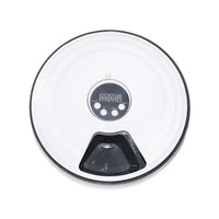 HKM-412883 Automatic Pet Food Dispenser with Smart Timed Control, White, Size 30 cm x 7 cm
