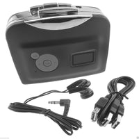 HKM-413011 USB Tape to MP3 Converter with Earphones and USB Cable, Compact Portable Design