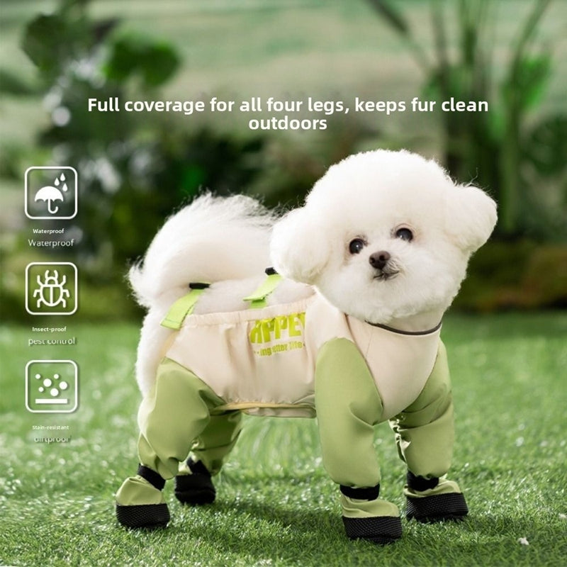 HKM-4131389 Durable Waterproof Dog Pants with Reflective Stripes and Adjustable Fit for Outdoor Activities