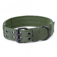 HKM-4131773 Nylon Padded Dog Collar with Custom Velcro Patch and Adjustable Fit