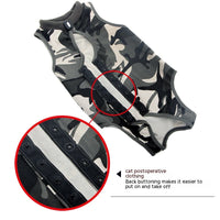 HKM-4132157 Post-Surgery Breathable Camouflage Pet Clothing for Cats - Size S, M, L