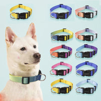 HKM-413267 Nylon Pet Collar and Traction Rope Set in Various Gradient Colors for All Seasons