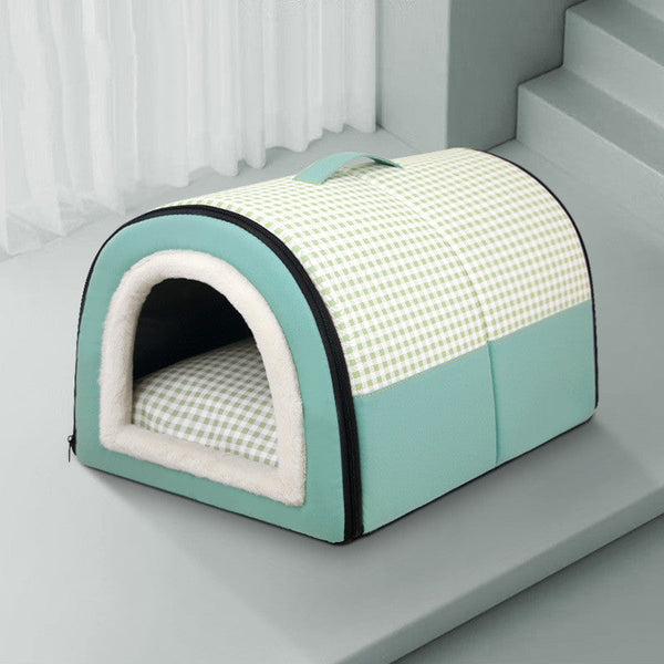 HKM-4133821 Thermal Semi-Enclosed Pet Bed for Dogs in Various Sizes and Elegant Colors