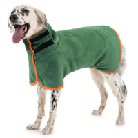 HKM-4133949 Microfiber Dog Bathrobe and Pet Drying Coat - Absorbent Towel for Medium to Large Dogs and Cats