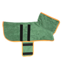 HKM-4133949 Microfiber Dog Bathrobe and Pet Drying Coat - Absorbent Towel for Medium to Large Dogs and Cats