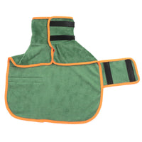 HKM-4133949 Microfiber Dog Bathrobe and Pet Drying Coat - Absorbent Towel for Medium to Large Dogs and Cats