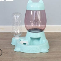 HKM-4135741 Automatic Pet Water Dispenser and Food Bowl for Cats and Small Dogs, Non-Wet Mouth Design, Anti-Overturning Base