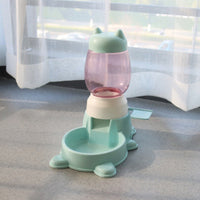 HKM-4135741 Automatic Pet Water Dispenser and Food Bowl for Cats and Small Dogs, Non-Wet Mouth Design, Anti-Overturning Base