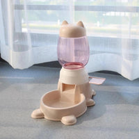 HKM-4135741 Automatic Pet Water Dispenser and Food Bowl for Cats and Small Dogs, Non-Wet Mouth Design, Anti-Overturning Base