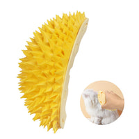 HKM-4137021 Durian-Shaped Cat Corner Scratcher and Self-Grooming Massage Comb for Indoor Cats