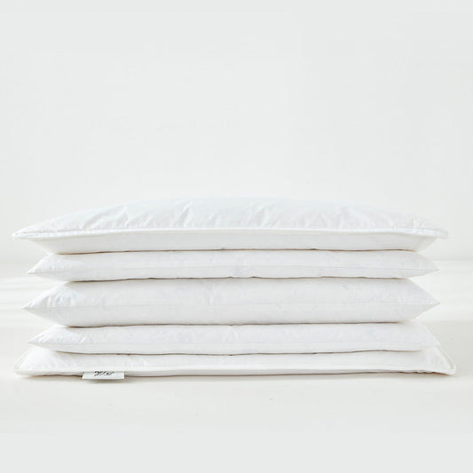HKM-413715 Adjustable Household Pillow in White - 48x74CM, Ideal for Quilting Comfort