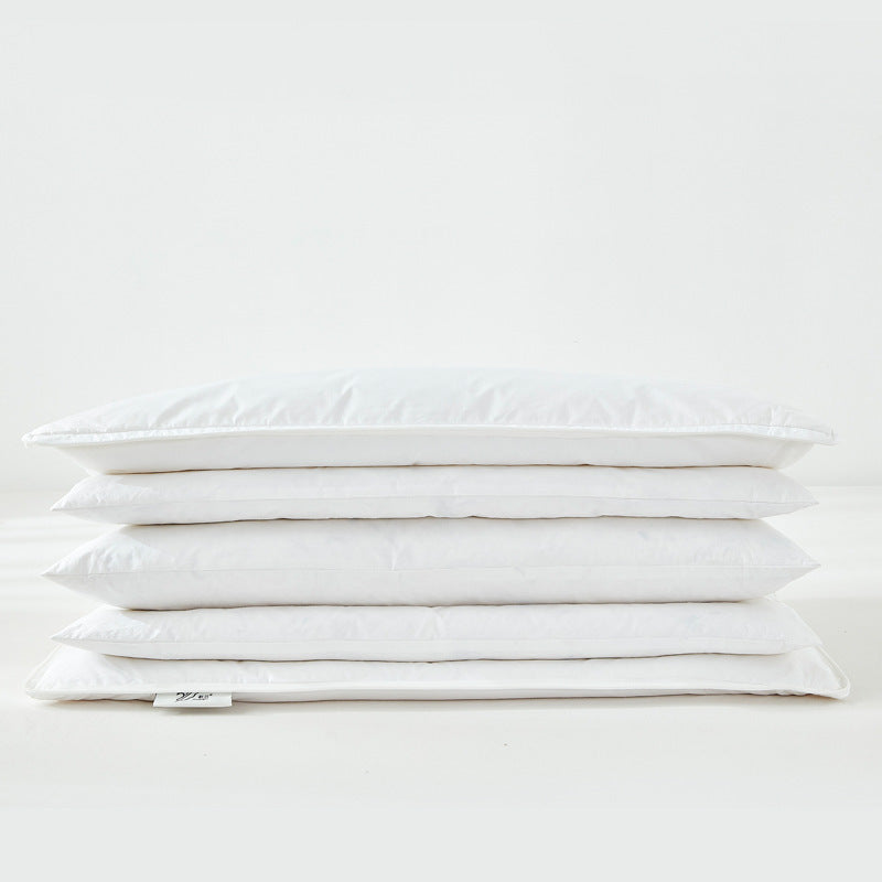 HKM-413715 Adjustable Household Pillow in White - 48x74CM, Ideal for Quilting Comfort