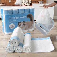 HKM-413715 Eco-Friendly Biodegradable Cat Poop Bags with Strong Odor Control – Simple Style, Unscented, Waterproof