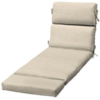 HKM-413779 Dark Gray Custom Embroidered Outdoor Cushion Covers for Chaise Lounge - Water Repellent, 100% Polyester